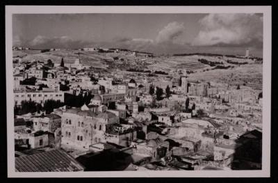  Old City in Jerusalem, a Photograph by Yousef Albina, the 1920s-30s