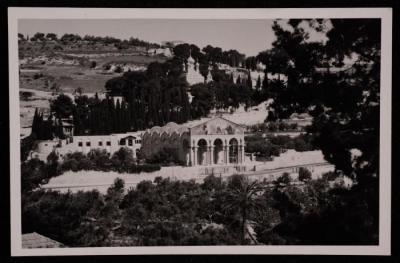 A Photograph of the Church of the Agony "Church of All Nations" in Occupied Jerusalem