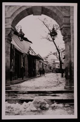 The Tanning Market "Aftimus Market" in Jerusalem, a Photograph by Yousef Albina, the 1920s-30s