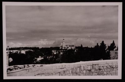 The Augusta Victoria Compound in Jerusalem, a Photograph by Yousef Albina, the 1920s-30s
