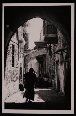 A Photograph of the Via Dolorosa in the Old City of Occupied Jerusalem