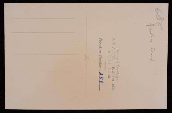 A Photograph of the Garden Tomb in Occupied Jerusalem Taken Between the 1920s and the 1930s 