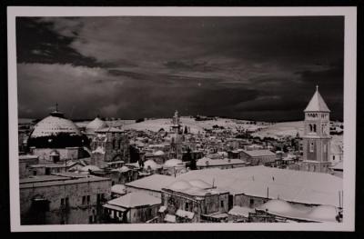 The Church of the Holy Sepulchre, a Photograph by Yousef Albina, the 1920s-30s