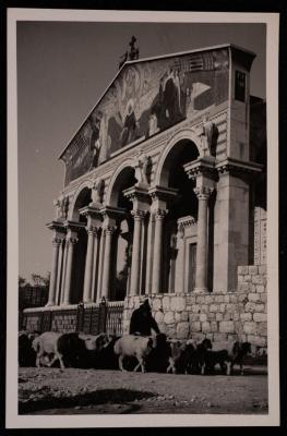 A Photograph of the Church of the Agony in Jerusalem, by Yousef Albina, the 1920s -30s 