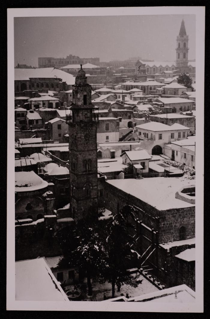 The Old City in Jerusalem, a Photograph by Yousef Albina, the 1920s-30s