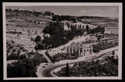 A Photograph of the Church of the Agony in Jerusalem, by Yousef Albina, the 1920s -30s 
