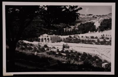 A Photograph of the Church of the Agony "Church of All Nations" in Occupied Jerusalem