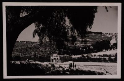 A Photograph of the Church of the Agony in Jerusalem, by Yousef Albina, the 1920s -30s 
