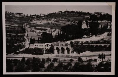 A Photograph of the Church of the Agony in Jerusalem, by Yousef Albina, the 1920s -30s 