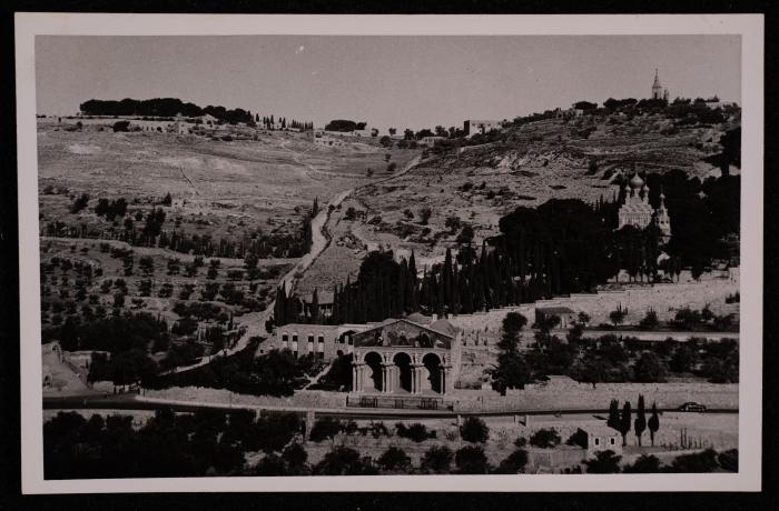 A Photograph of the Church of the Agony in Jerusalem, by Yousef Albina, the 1920s -30s