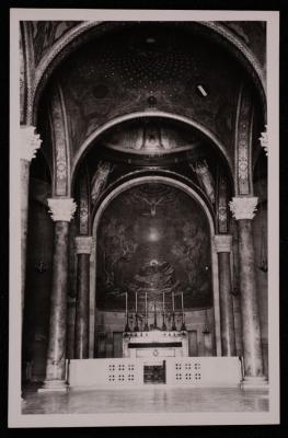 A Photograph of the Resurrection Icon Inside the Church of the Agony "Church of All Nations" in the Occupied City of Jerusalem Taken Between the 1920s and the 1930s 