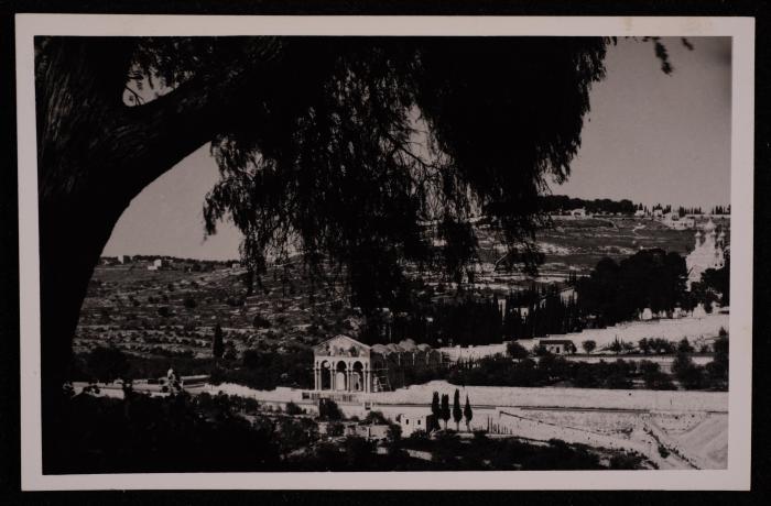 A Photograph of the Church of the Agony in Jerusalem, by Yousef Albina, the 1920s -30s 