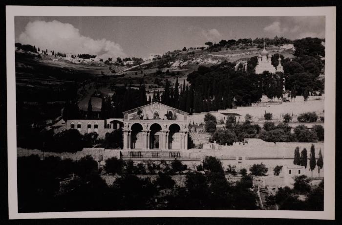 A Photograph of the Church of the Agony in Jerusalem, by Yousef Albina, the 1920s -30s