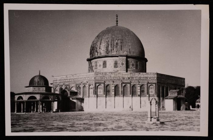 A Photograph of the Dome of the Rock in Jerusalem, by Yousef Albina, the 1920s -30s