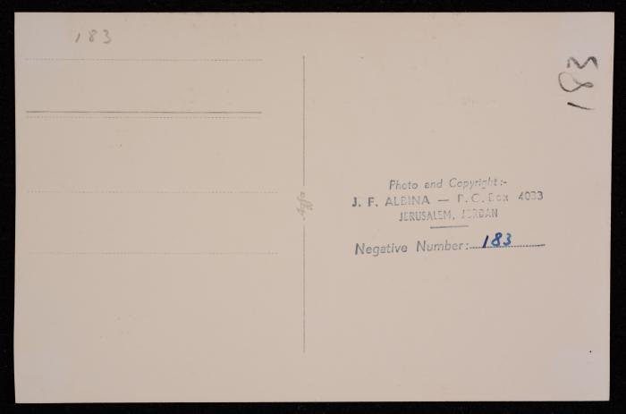 صورة لقبة الصخرة المشرفة  في مدينة القدس، تصوير يوسف البينا، عشرينيات وثلاثينيات القرن الماضي