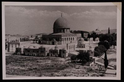 A Photograph of the Dome of the Rock in Jerusalem, by Yousef Albina, the 1920s -30s