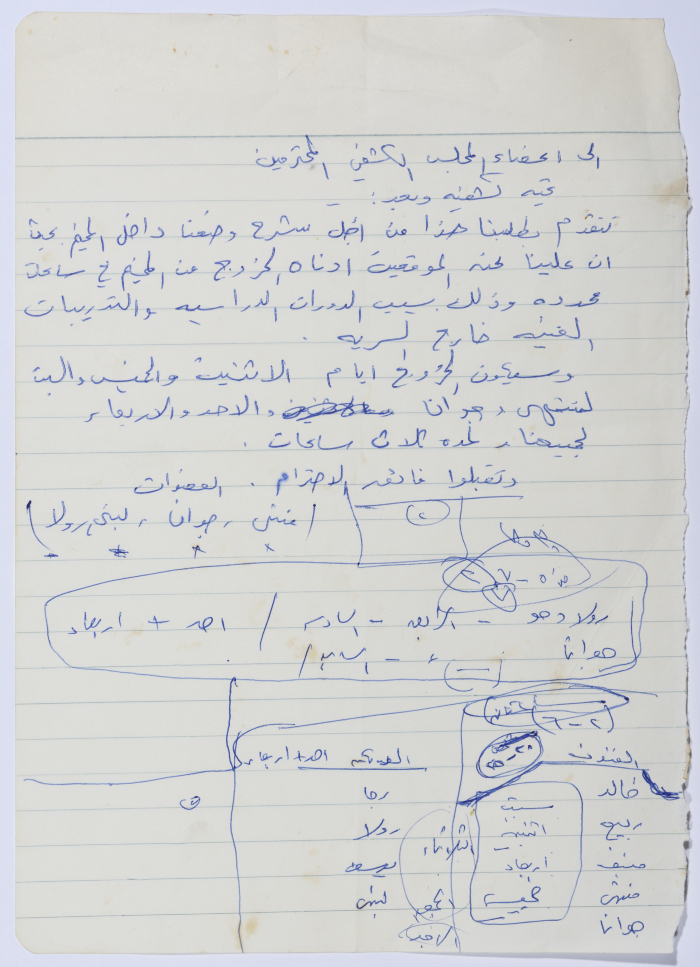 A Letter from the Participants in the Scout Camp to the Head of the Scouts Council Regarding Their Leave Schedule