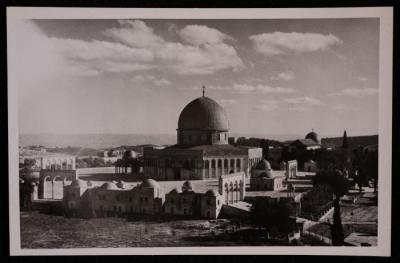 The Dome of the Rock in  Jerusalem, a Photograph by Yousef Albina, the 1920s -30s