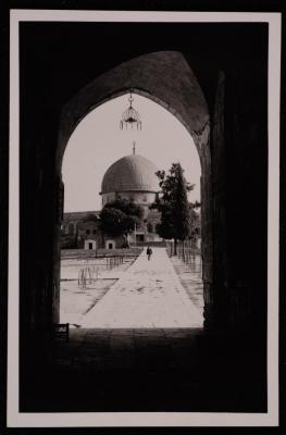 A Photograph of the Dome of the Rock in Jerusalem, by Yousef Albina, the 1920s -30s