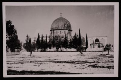 A Photograph of the Dome of the Rock in Jerusalem, by Yousef Albina, the 1920s -30s