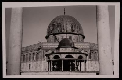 A Photograph of the Dome of the Rock and the Cupola of the Chain in Jerusalem, by Yousef Albina, the 1920s -30s