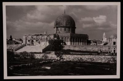 A Photograph of the Dome of the Rock in Jerusalem, by Yousef Albina, the 1920s -30s