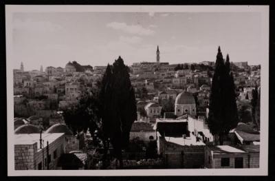 صورة لبطريركية الأرمن الكاثوليك في البلدة القديمة في القدس، تصوير يوسف البينا، عشرينيات وثلاثينيات القرن الماضي