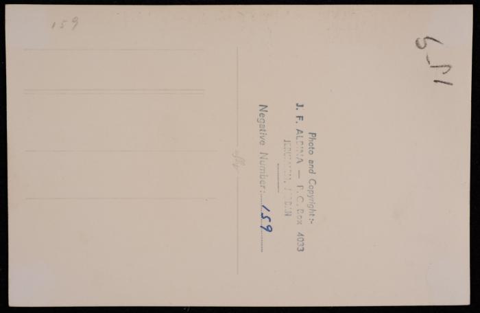 A Photograph of Some Candlesticks on a Marble Table Inside the Church of the Holy Sepulcher in Jerusalem,  by Yousef Albina, the 1920s -30s