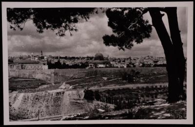A Photograph of the Dome of the Rock in Jerusalem,  by Yousef Albina, the 1920s -30s