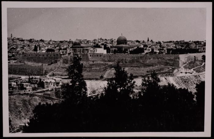 A Photograph of the Dome of the Rock in  Jerusalem,  by Yousef Albina, the 1920s -30s