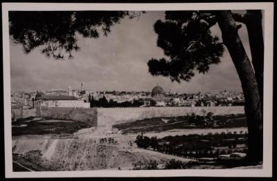 A Photograph of the Dome of the Rock in  Jerusalem, by Yousef Albina, the 1920s -30s