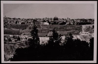 A Photograph of the Dome of the Rock in  Jerusalem,  by Yousef Albina, the 1920s -30s