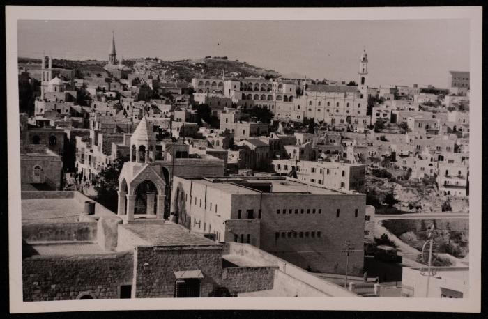 The Area of the Church of Nativity in Bethlehem, a Photograph by Yousef Albina, the 1920s-30s