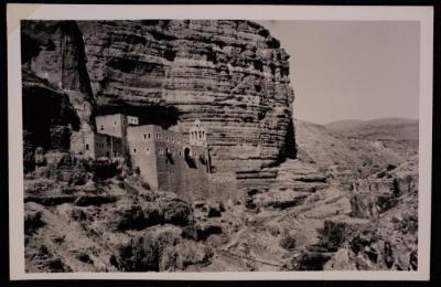 A Photograph of St. Georg Kloster  Near Jericho,  by Yousef Albina, 1920 -1939