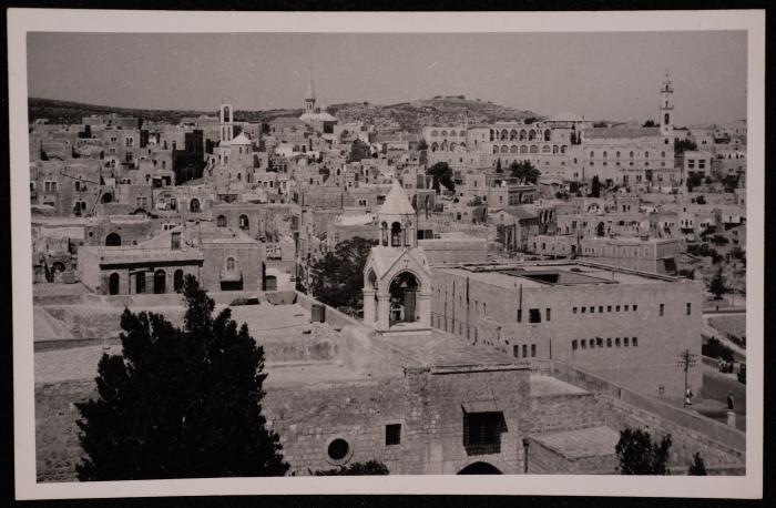 The Area of the Church of Nativity in Bethlehem, a Photograph by Yousef Albina, the 1920s-30s