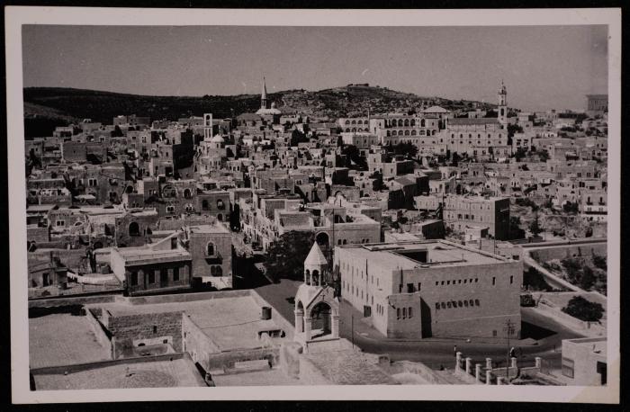 The Area of the Church of Nativity in Bethlehem, a Photograph by Yousef Albina, the 1920s-30s
