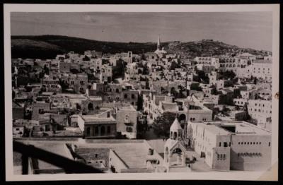 The Area of the Church of Nativity in Bethlehem, a Photograph by Yousef Albina, the 1920s-30s