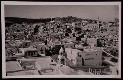 The Area of the Church of Nativity in Bethlehem, a Photograph by Yousef Albina, the 1920s-30s