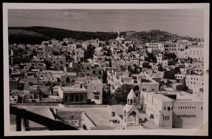 The Area of the Church of Nativity in Bethlehem, a Photograph by Yousef Albina, the 1920s-30s