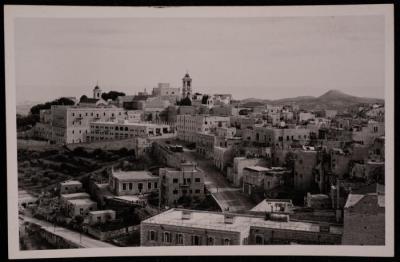 The Church of Nativity Street in Bethlehem, a Photograph by Yousef Albina, the 1920s-30s