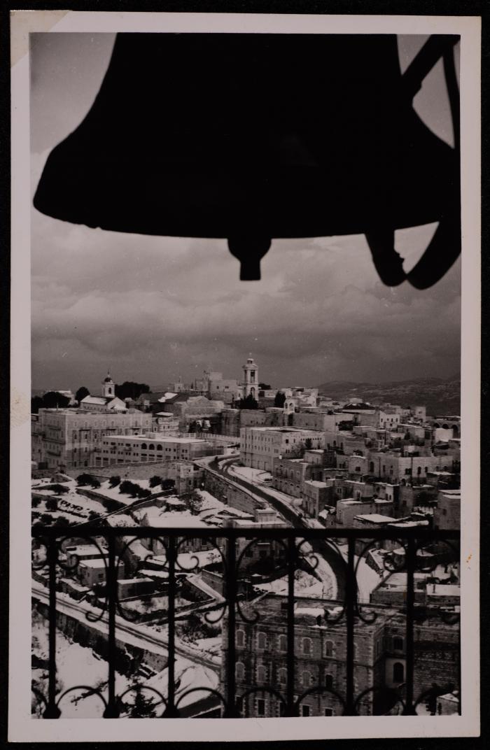 The Church of the Nativity Street in Bethlehem, a Photograph by Yousef Albina, the 1920s-30s