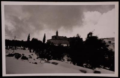 Bilal bin Rabah Mosque in Bethlehem, a Photograph by Yousef Albina, the 1920s-30s