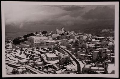 The Church of Nativity Street in Bethlehem, a Photograph by Yousef Albina, the 1920s-30s