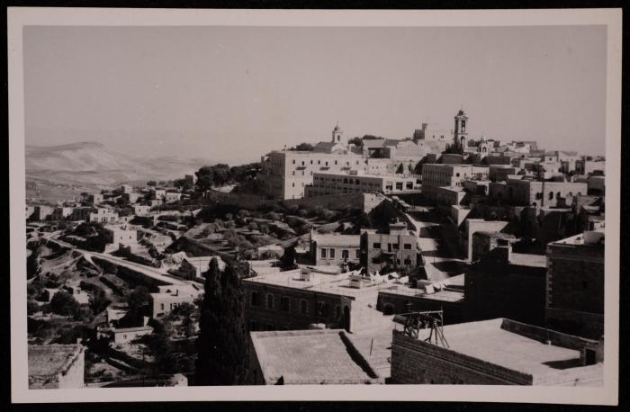 The Area of the Church of Nativity in Bethlehem, a Photograph by Yousef Albina, the 1920s-30s