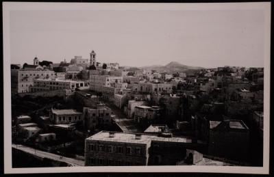 The Church of Nativity Street in Bethlehem, a Photograph by Yousef Albina, the 1920s-30s