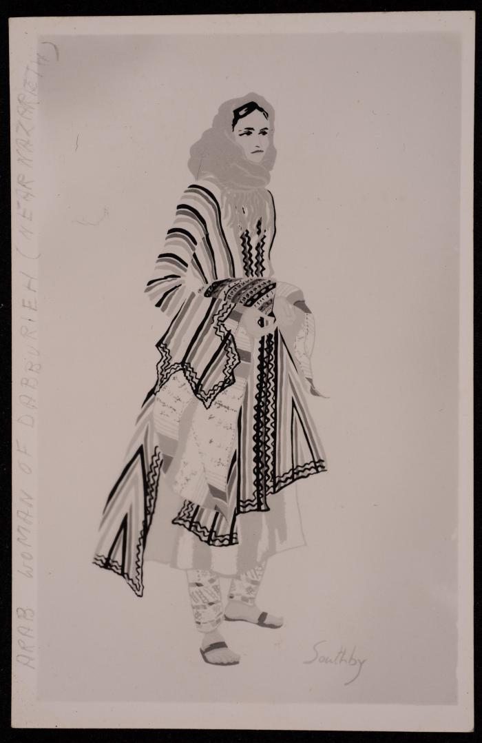 A Photograph of Nazareth Thawb in Palestine, by Yousef Albina, 1950s