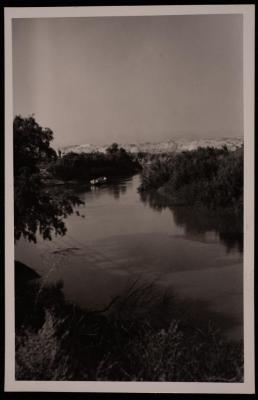 Al-Maghtas Site in the Jordan River, a Photograph by Yousef Albine, the 1950s 