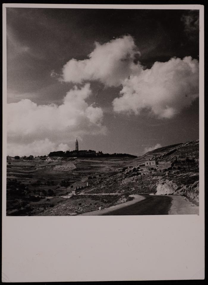 The Road Leading to Jerusalem, a Photograph by George Farrad, the 1950s