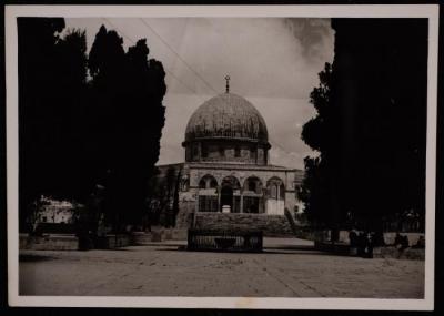 A Photograph of the Dome of the Rock and Sabeel al-Ka