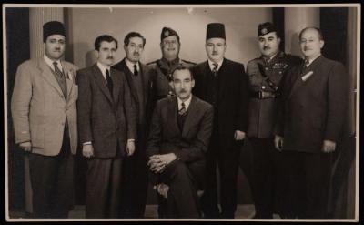 Anton Albina and Some Governmental Persons in Jerusalem, March 1956